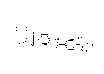 4-tert-butyl-N-(4-{[methyl(phenyl)amino]sulfonyl}phenyl)benzamide