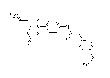 N-{4-[(diallylamino)sulfonyl]phenyl}-2-(4-methoxyphenyl)acetamide