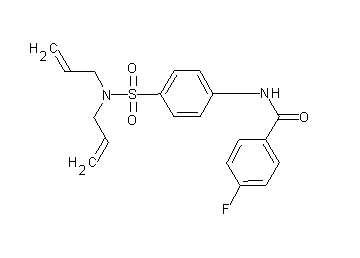 N-{4-[(diallylamino)sulfonyl]phenyl}-4-fluorobenzamide