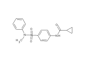 N-(4-{[methyl(phenyl)amino]sulfonyl}phenyl)cyclopropanecarboxamide