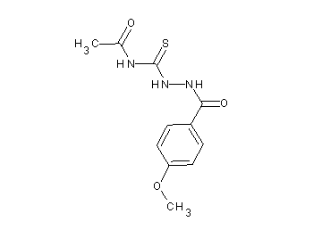 N-{[2-(4-methoxybenzoyl)hydrazino]carbonothioyl}acetamide