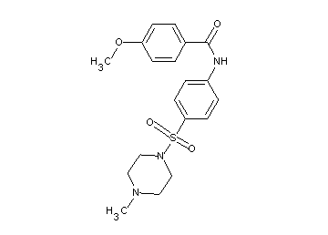 4-methoxy-N-{4-[(4-methyl-1-piperazinyl)sulfonyl]phenyl}benzamide