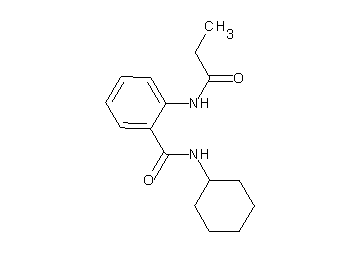 N-cyclohexyl-2-(propionylamino)benzamide