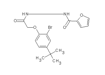 N'-[2-(2-bromo-4-tert-butylphenoxy)acetyl]-2-furohydrazide
