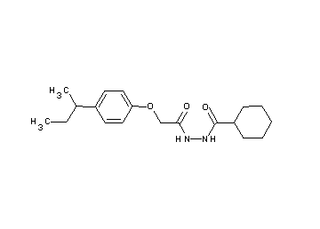 N'-[2-(4-sec-butylphenoxy)acetyl]cyclohexanecarbohydrazide