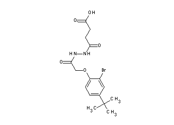 4-{2-[(2-bromo-4-tert-butylphenoxy)acetyl]hydrazino}-4-oxobutanoic acid