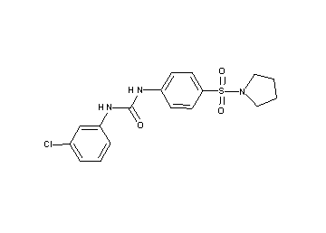 N-(3-chlorophenyl)-N'-[4-(1-pyrrolidinylsulfonyl)phenyl]urea
