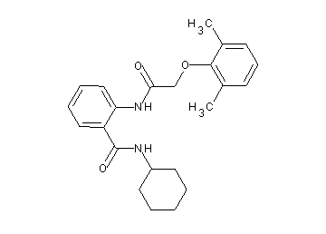 N-cyclohexyl-2-{[(2,6-dimethylphenoxy)acetyl]amino}benzamide