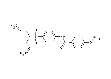 N-{4-[(diallylamino)sulfonyl]phenyl}-4-methoxybenzamide