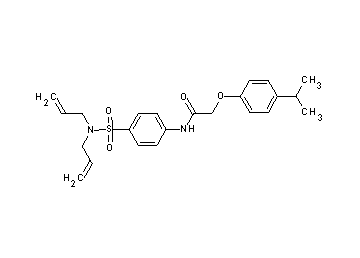 N-{4-[(diallylamino)sulfonyl]phenyl}-2-(4-isopropylphenoxy)acetamide