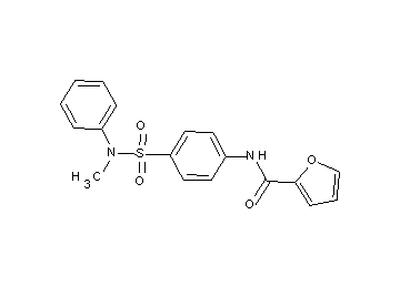N-(4-{[methyl(phenyl)amino]sulfonyl}phenyl)-2-furamide