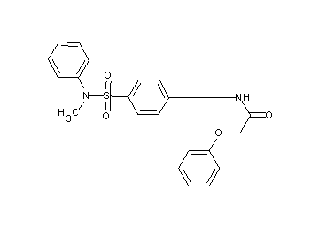 N-(4-{[methyl(phenyl)amino]sulfonyl}phenyl)-2-phenoxyacetamide