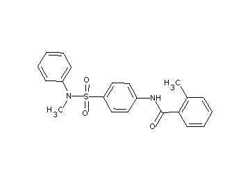 2-methyl-N-(4-{[methyl(phenyl)amino]sulfonyl}phenyl)benzamide