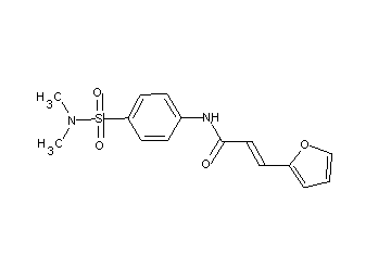 N-{4-[(dimethylamino)sulfonyl]phenyl}-3-(2-furyl)acrylamide