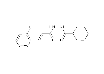 N'-[3-(2-chlorophenyl)acryloyl]cyclohexanecarbohydrazide