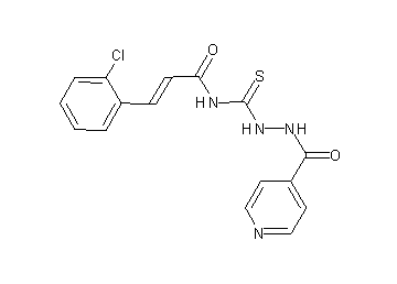 3-(2-chlorophenyl)-N-[(2-isonicotinoylhydrazino)carbonothioyl]acrylamide