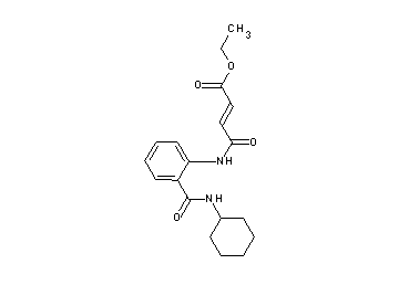 ethyl 4-({2-[(cyclohexylamino)carbonyl]phenyl}amino)-4-oxo-2-butenoate