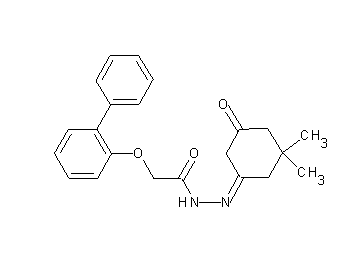 2-(2-biphenylyloxy)-N'-(3,3-dimethyl-5-oxocyclohexylidene)acetohydrazide