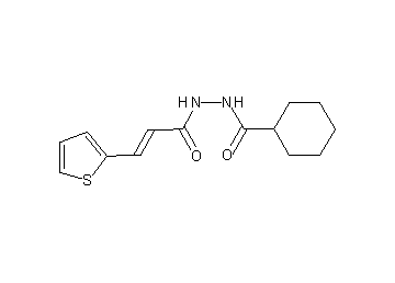 N'-[3-(2-thienyl)acryloyl]cyclohexanecarbohydrazide