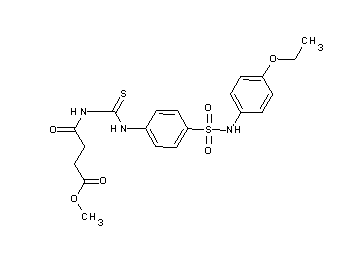 methyl 4-({[(4-{[(4-ethoxyphenyl)amino]sulfonyl}phenyl)amino]carbonothioyl}amino)-4-oxobutanoate