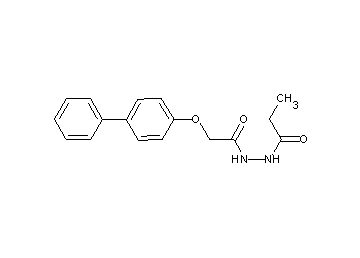 N'-[2-(4-biphenylyloxy)acetyl]propanohydrazide