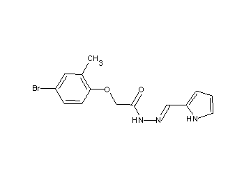 2-(4-bromo-2-methylphenoxy)-N'-(1H-pyrrol-2-ylmethylene)acetohydrazide