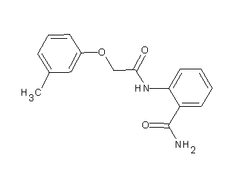 2-{[(3-methylphenoxy)acetyl]amino}benzamide - Click Image to Close