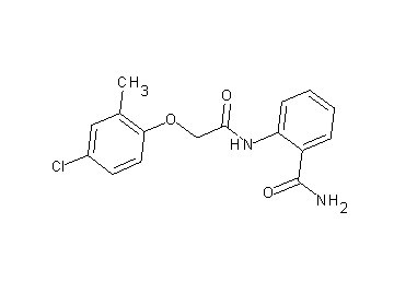 2-{[(4-chloro-2-methylphenoxy)acetyl]amino}benzamide