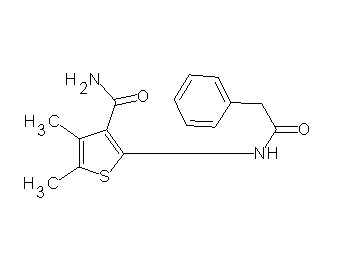 4,5-dimethyl-2-[(phenylacetyl)amino]-3-thiophenecarboxamide