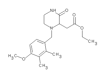 ethyl [1-(4-methoxy-2,3-dimethylbenzyl)-3-oxo-2-piperazinyl]acetate