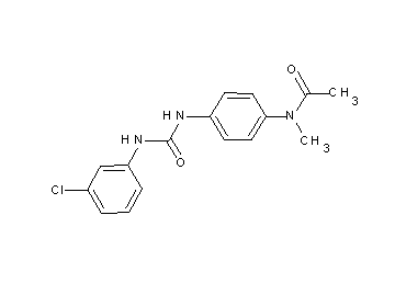 N-[4-({[(3-chlorophenyl)amino]carbonyl}amino)phenyl]-N-methylacetamide