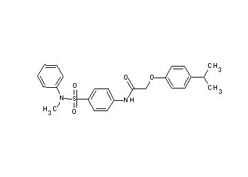 2-(4-isopropylphenoxy)-N-(4-{[methyl(phenyl)amino]sulfonyl}phenyl)acetamide
