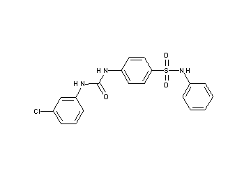 4-({[(3-chlorophenyl)amino]carbonyl}amino)-N-phenylbenzenesulfonamide
