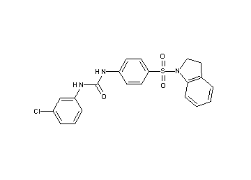 N-(3-chlorophenyl)-N'-[4-(2,3-dihydro-1H-indol-1-ylsulfonyl)phenyl]urea