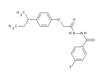 N'-[(4-sec-butylphenoxy)acetyl]-4-fluorobenzohydrazide