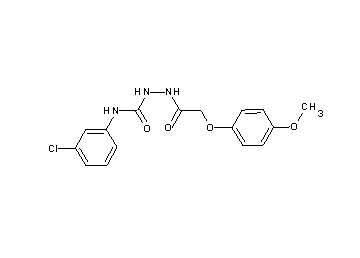 N-(3-chlorophenyl)-2-[(4-methoxyphenoxy)acetyl]hydrazinecarboxamide