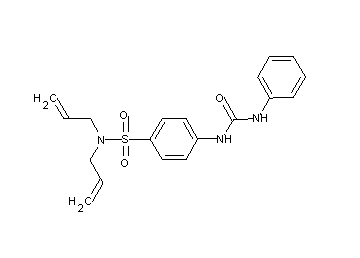 N,N-diallyl-4-[(anilinocarbonyl)amino]benzenesulfonamide