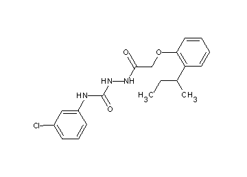 2-[(2-sec-butylphenoxy)acetyl]-N-(3-chlorophenyl)hydrazinecarboxamide