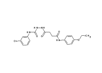 N-(3-chlorophenyl)-2-{4-[(4-ethoxyphenyl)amino]-4-oxobutanoyl}hydrazinecarboxamide