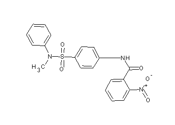 N-(4-{[methyl(phenyl)amino]sulfonyl}phenyl)-2-nitrobenzamide