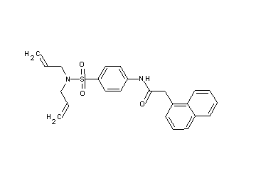 N-{4-[(diallylamino)sulfonyl]phenyl}-2-(1-naphthyl)acetamide