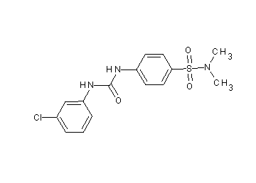 4-({[(3-chlorophenyl)amino]carbonyl}amino)-N,N-dimethylbenzenesulfonamide