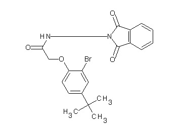 2-(2-bromo-4-tert-butylphenoxy)-N-(1,3-dioxo-1,3-dihydro-2H-isoindol-2-yl)acetamide