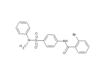 2-bromo-N-(4-{[methyl(phenyl)amino]sulfonyl}phenyl)benzamide