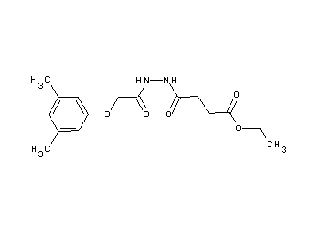 ethyl 4-{2-[(3,5-dimethylphenoxy)acetyl]hydrazino}-4-oxobutanoate
