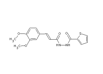 N'-[3-(3,4-dimethoxyphenyl)acryloyl]-2-thiophenecarbohydrazide