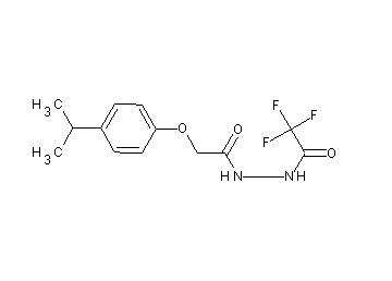 2,2,2-trifluoro-N'-[(4-isopropylphenoxy)acetyl]acetohydrazide - Click Image to Close