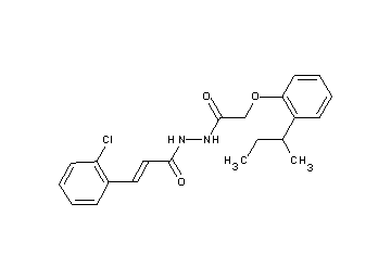 N'-[(2-sec-butylphenoxy)acetyl]-3-(2-chlorophenyl)acrylohydrazide