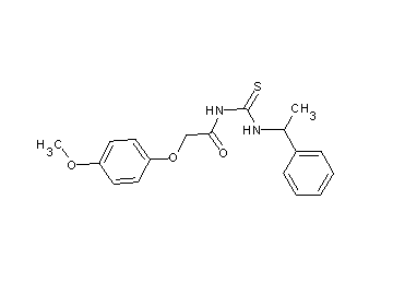 2-(4-methoxyphenoxy)-N-{[(1-phenylethyl)amino]carbonothioyl}acetamide