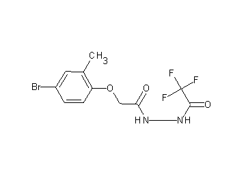 N'-[(4-bromo-2-methylphenoxy)acetyl]-2,2,2-trifluoroacetohydrazide